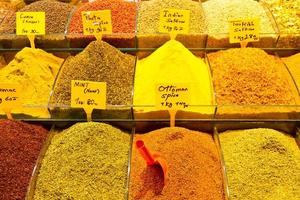 Spices from Spice Bazaar, Istanbul photo
