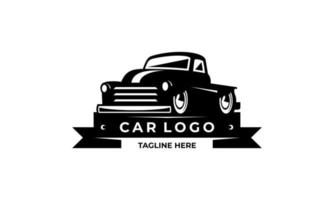 Muscle logo. Service car repair, car restoration and car club design elements. vector