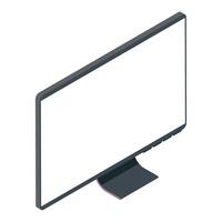 dispositivo isométrico del monitor de la computadora vector