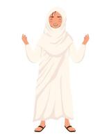 muslim woman character vector