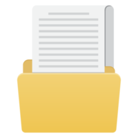 Folder icon. Flat design graphic illustration. png