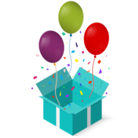 Open gift box with as balloon. png