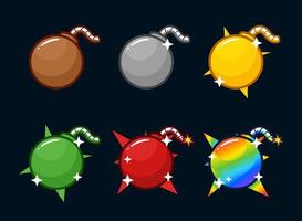 Boom badge emotes collection. can be used for twitch youtube vector