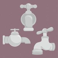 icons faucet equipment vector