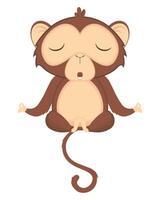 cute chimpanzee monkey funny vector