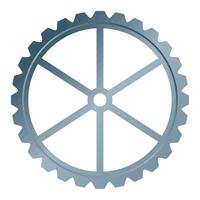 metal gear cog machinery vector