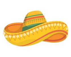 mexican traditional hat vector