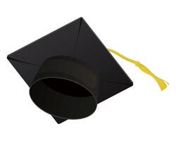 graduation hat black vector