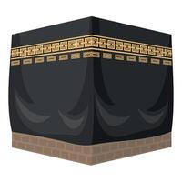 islamic pilgrimage kaaba vector