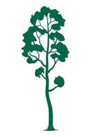 planta de arbol verde vector