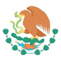 escudo de armas de méxico vector