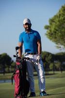 golfer  portrait at golf  course photo