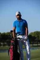 golfer  portrait at golf  course photo
