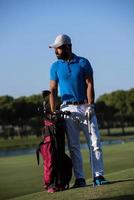 golfer  portrait at golf  course photo