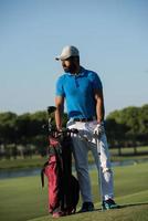 golfer  portrait at golf  course photo