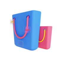 3d illustrazione carta Borsa png