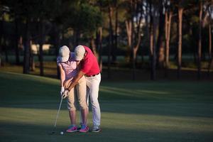 vista de instrucciones de golf foto