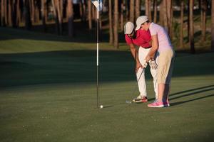 vista de instrucciones de golf foto