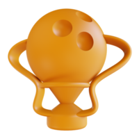 Copa de bolos de ilustración 3d deporte png