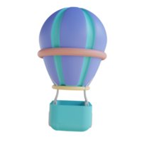 3D illustration air balloon png