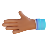 3D illustration Handshake hand gestures png