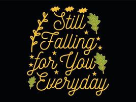 Autumn t-shirt design vector  file
