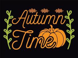 Autumn t-shirt  design vector file