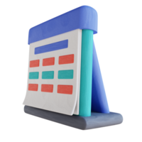 3D illustration calendar png