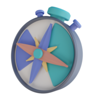 3D illustration compass png