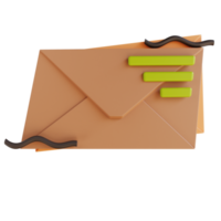 lettre d'illustration 3d png