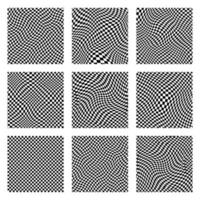 Groovy retro pattern background in psychedelic checkered backdrop style. A chessboard in a minimalist abstract design with a 60s 70s aesthetic vibe. hippie style y2k. funky print vector illustration