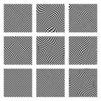 Groovy retro pattern background in psychedelic checkered backdrop style. A chessboard in a minimalist abstract design with a 60s 70s aesthetic vibe. hippie style y2k. funky print vector illustration