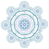 illumination bleue du mandala png