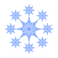 illustration de forme géométrique de flocon de neige