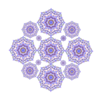 viola mandala geometrico png