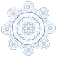 mandala blauw illustratie png