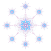 illustration de forme géométrique de flocon de neige