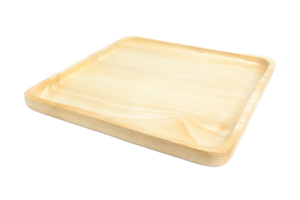 square wood plate on white background png