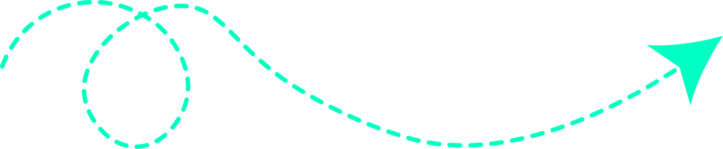 flecha de línea discontinua png