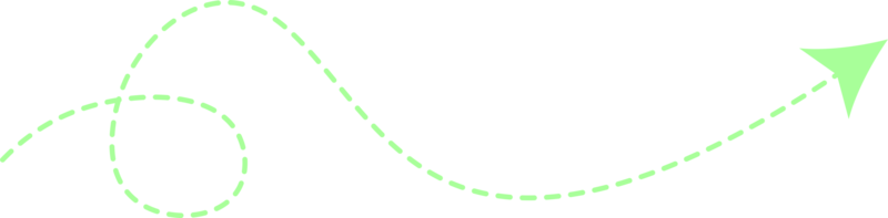 flèche en pointillé png