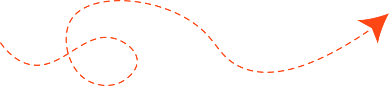 flecha de línea discontinua png