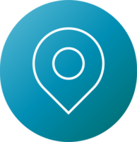 Location Gradient Icon Button png