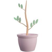 Ilustración de árbol 3d png