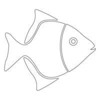 vector de ilustración de icono de pescado