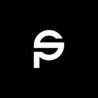 S p or P s creative abstract logo vector