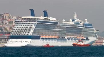 Cruise Ship in port photo