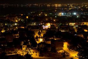 Night view of Fethiye, Turkey photo