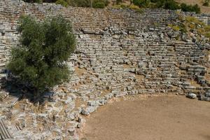 Kaunos amphitheatre  from Dalyan, Turkey photo