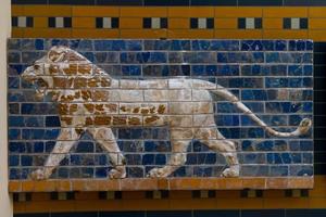Glazed brick panel from way to Ishtar Gate photo