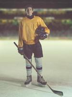 hockey player portrait photo